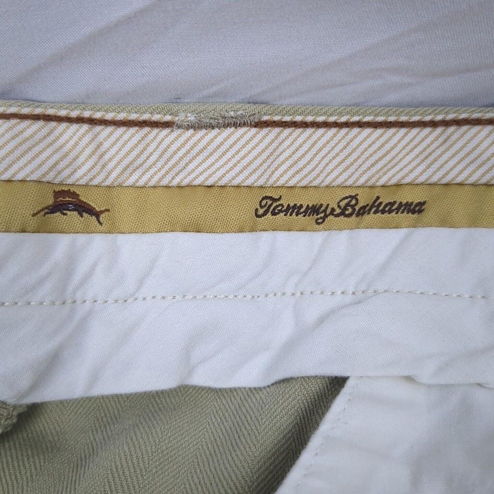 Tommy Bahama Shorts Mens 40/09 Khaki Flat Front 90% Silk Casual Golf Lightweight - Picture 12 of 16